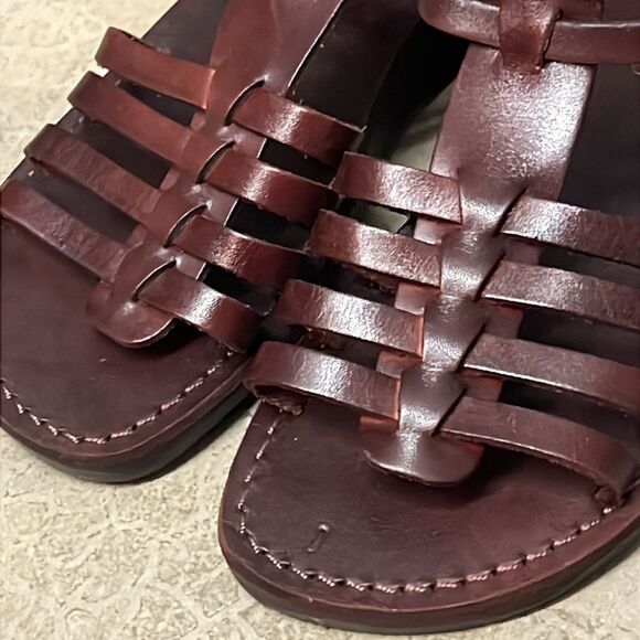 Camel Gladiator Sandals Size 40/9US B11 - Picture 8 of 10